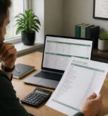 Limited company director reviewing salary and dividend figures for the 2026/27 tax year on a laptop